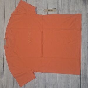 Essentials Fear of God Men's Short Sleeve T-Shirt Coral Size L NWT